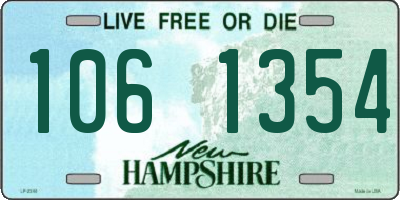 NH license plate 1061354
