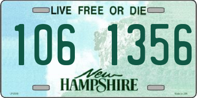 NH license plate 1061356