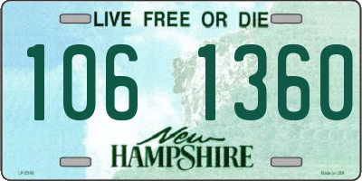 NH license plate 1061360