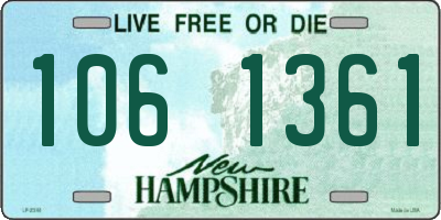 NH license plate 1061361