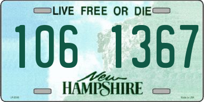 NH license plate 1061367