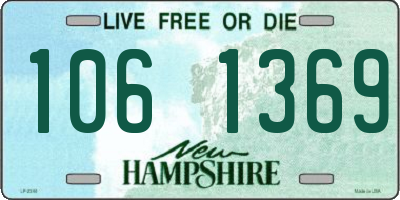 NH license plate 1061369