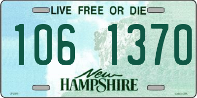 NH license plate 1061370
