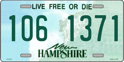 NH license plate 1061371