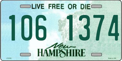 NH license plate 1061374