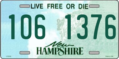 NH license plate 1061376