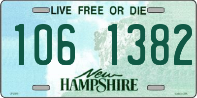 NH license plate 1061382