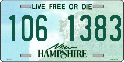 NH license plate 1061383