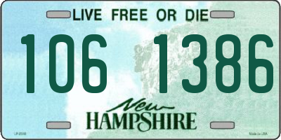 NH license plate 1061386
