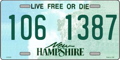 NH license plate 1061387
