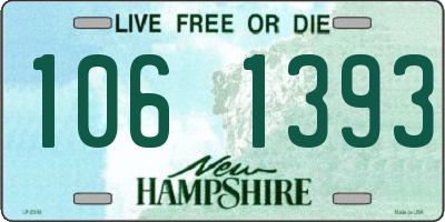 NH license plate 1061393