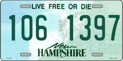 NH license plate 1061397