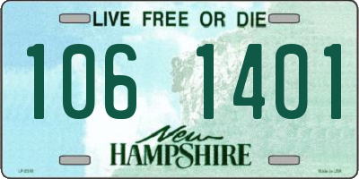 NH license plate 1061401