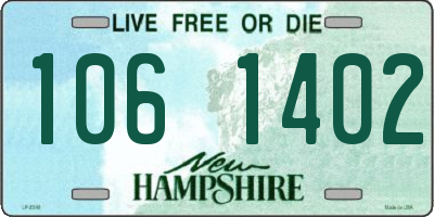 NH license plate 1061402