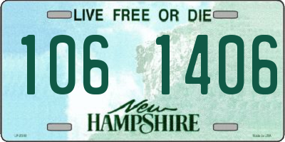 NH license plate 1061406