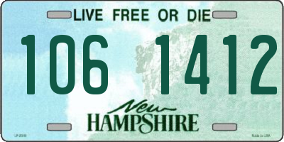 NH license plate 1061412
