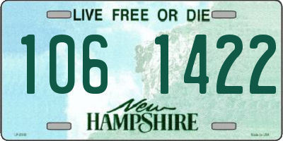 NH license plate 1061422