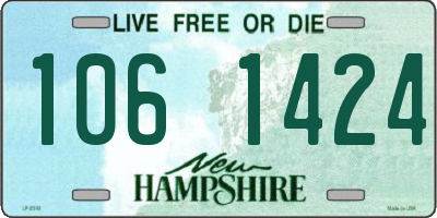NH license plate 1061424