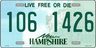 NH license plate 1061426