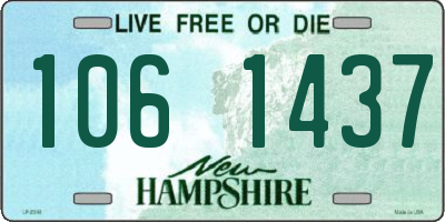 NH license plate 1061437