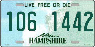 NH license plate 1061442