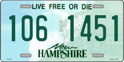 NH license plate 1061451