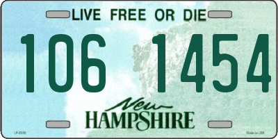 NH license plate 1061454