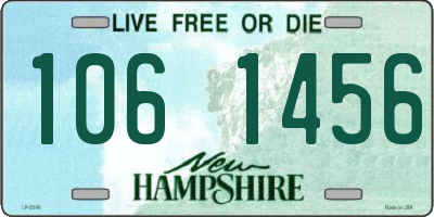 NH license plate 1061456