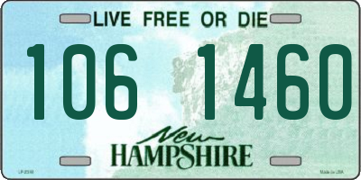 NH license plate 1061460