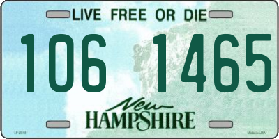 NH license plate 1061465