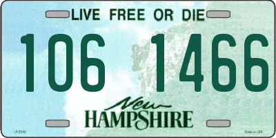 NH license plate 1061466
