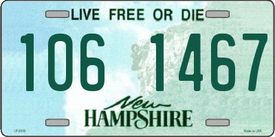 NH license plate 1061467