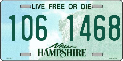 NH license plate 1061468