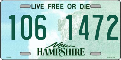 NH license plate 1061472