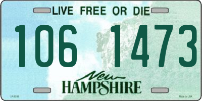 NH license plate 1061473