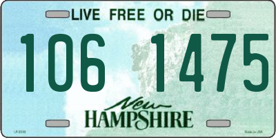 NH license plate 1061475