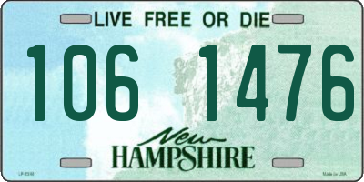 NH license plate 1061476