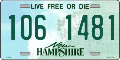 NH license plate 1061481