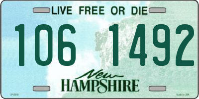 NH license plate 1061492