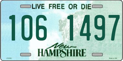 NH license plate 1061497