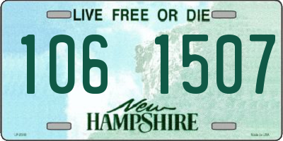 NH license plate 1061507