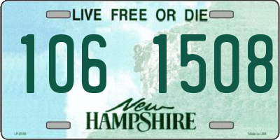 NH license plate 1061508