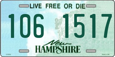 NH license plate 1061517