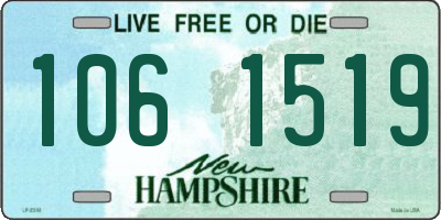 NH license plate 1061519