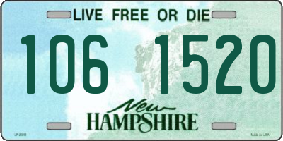 NH license plate 1061520