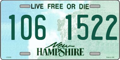 NH license plate 1061522