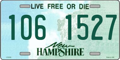 NH license plate 1061527