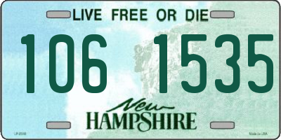 NH license plate 1061535