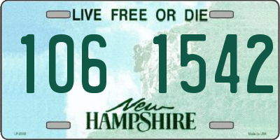 NH license plate 1061542