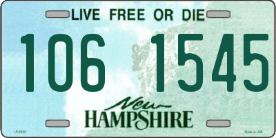 NH license plate 1061545
